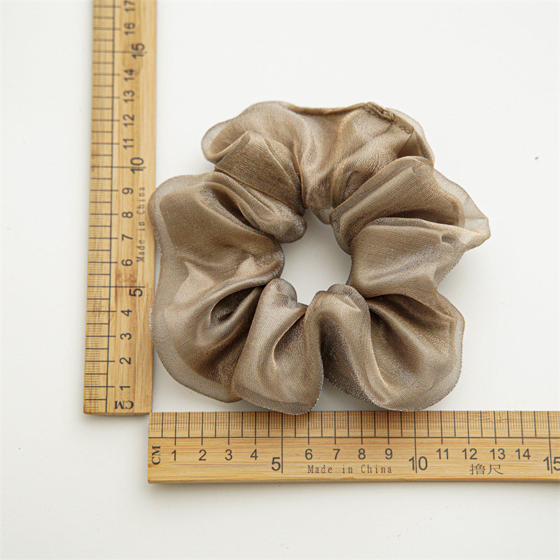Wholesale Fabric Double Mesh Hair Scrunchies